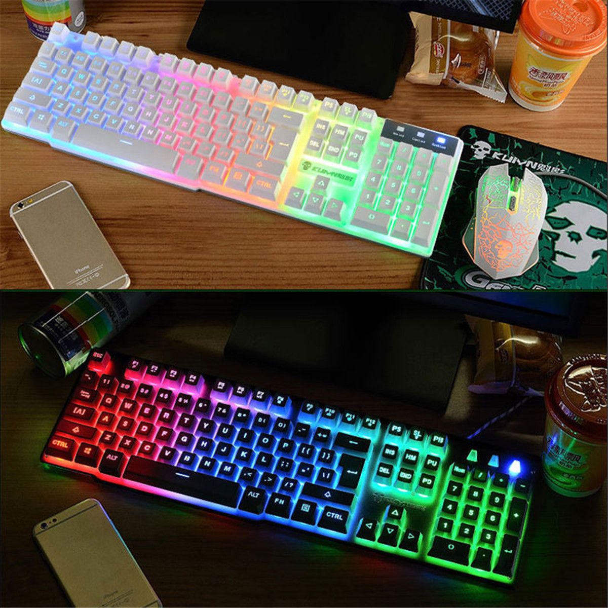 LED-Backlit-Gaming-Keyboard2400DPI-Mouse-SetsMouse-Pad-USB-Wired-Keyboard-Set-1294493
