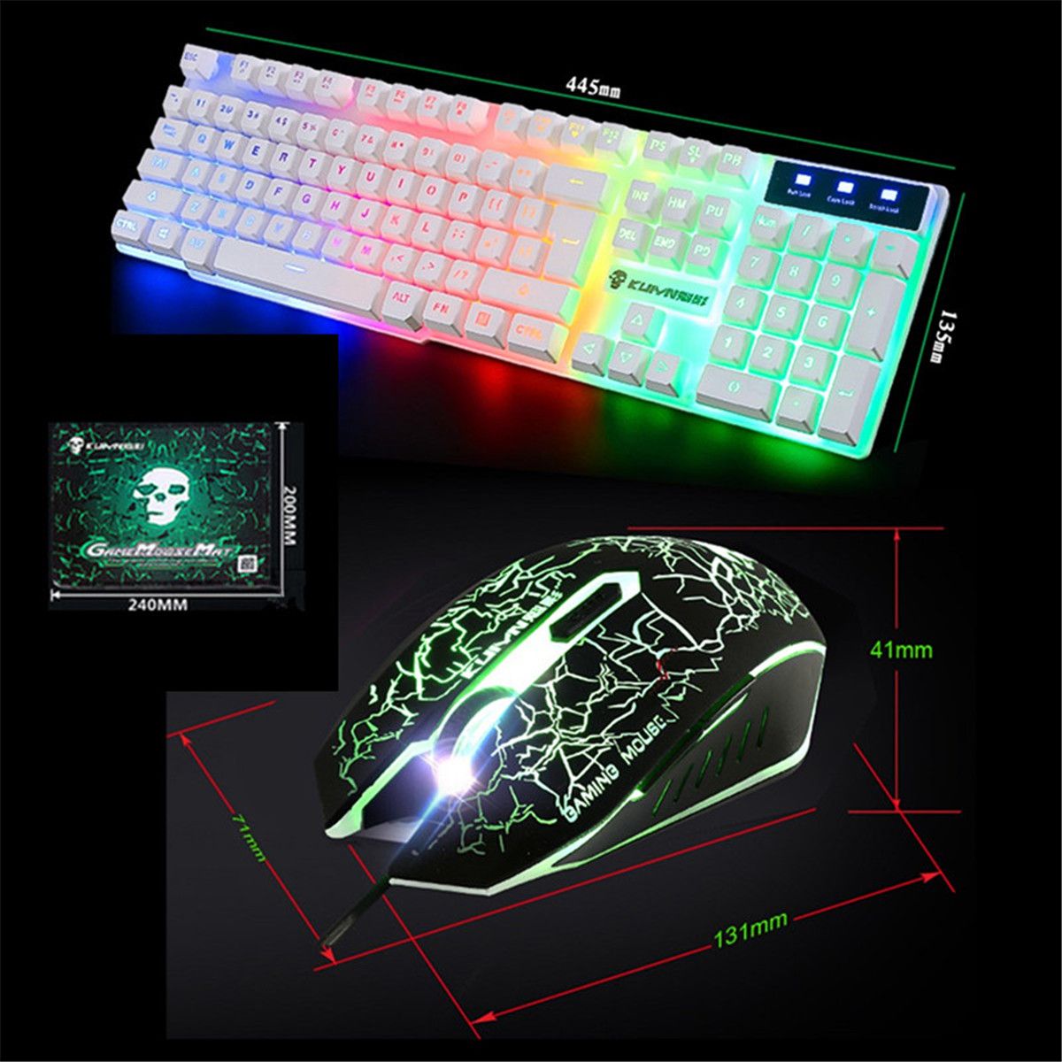 LED-Backlit-Gaming-Keyboard2400DPI-Mouse-SetsMouse-Pad-USB-Wired-Keyboard-Set-1294493