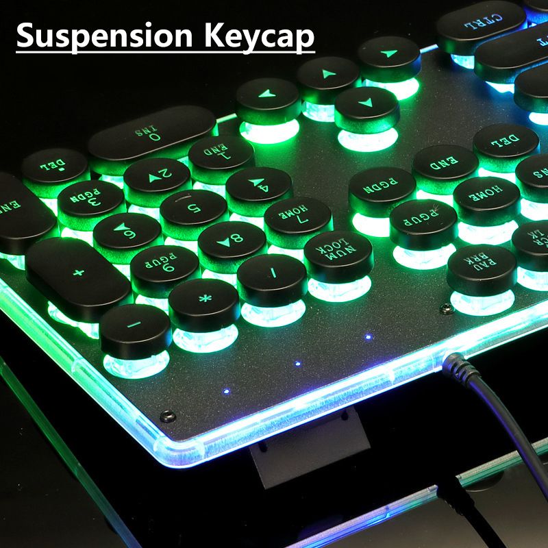 Retro-Punk-Round-Suspension-Keycaps-104-Keys-Mechanical-Keyboard-USB-Wired-LOL-CF-RGB-Backlight-Gami-1638537