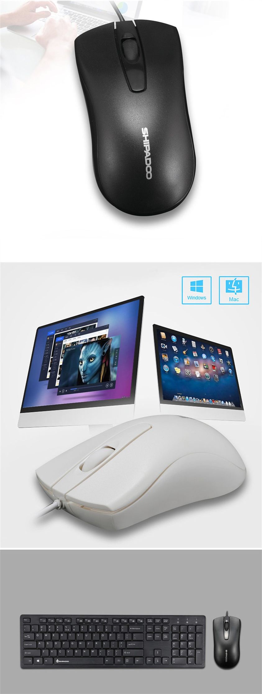 Shipadoo-Chocolate-Keycaps-Wired-Keyboard--Mouse-Set-104-Keys-Desktop-USB-Keyboard-1000DPI-Mouse-Hom-1642123