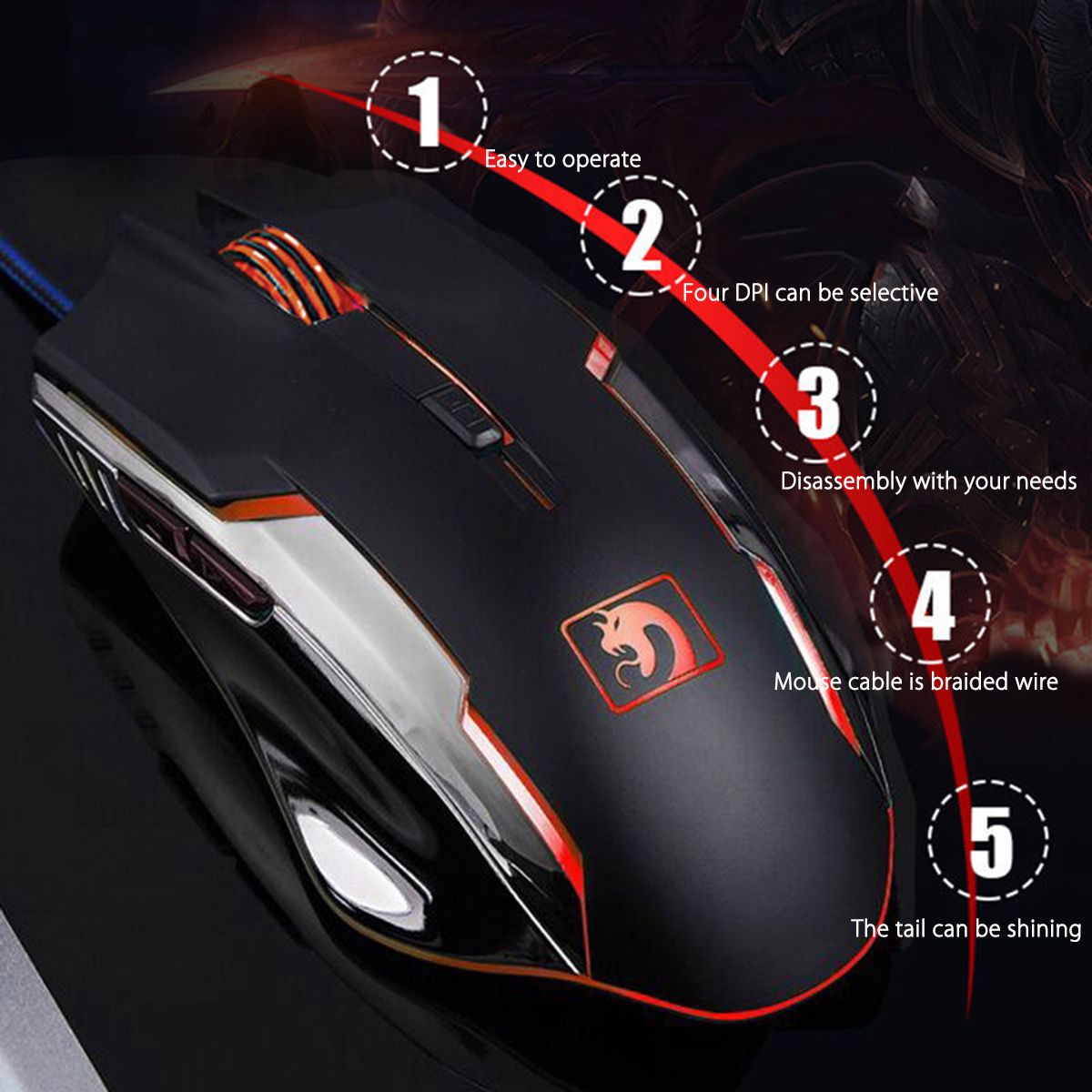 Wired-LED-Backlit-USB-Ergonomic-Mechanical-Gaming-Keyboard--Gamer-Mouse-Sets--Mouse-Pad-1635298