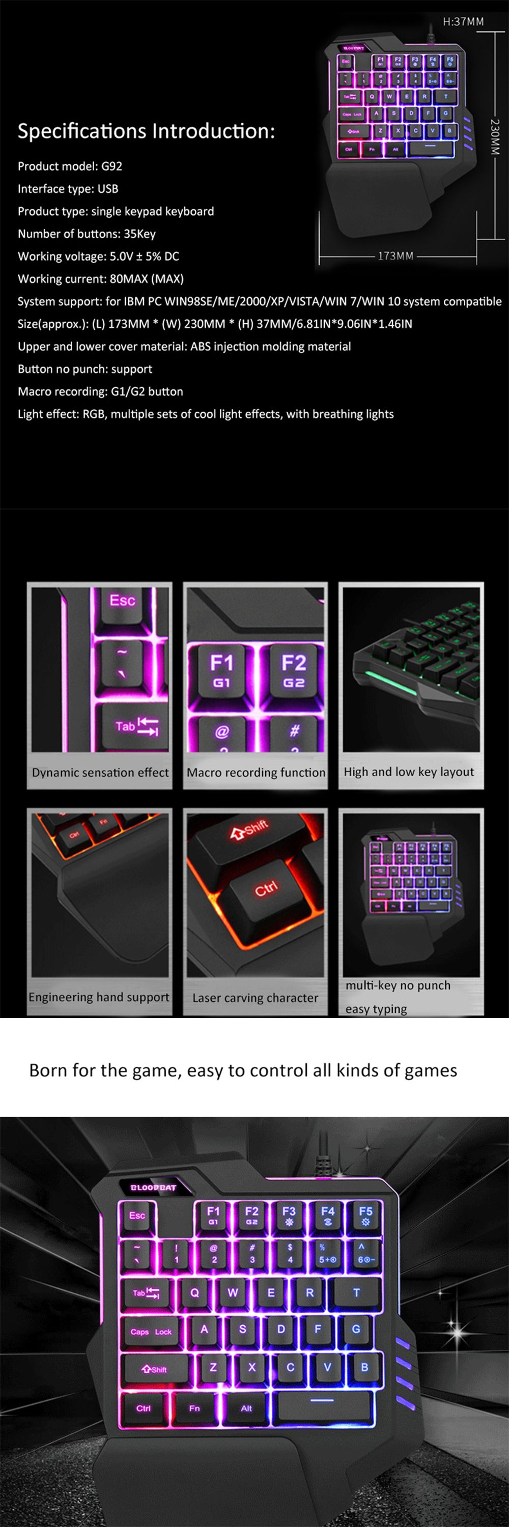 Yougui-G92-Single-Hand-Gaming-Keyboard-35-Keys-One-Hand-Left-Hand-Mobile-Game-USB-Keyboard-for-Compu-1622906