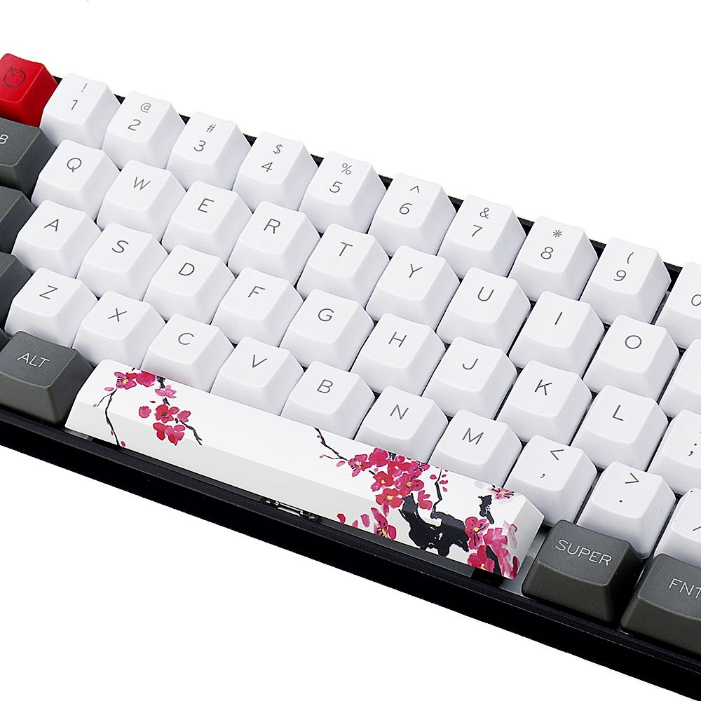 1-Key-Ink-Plum-Blossom-Keycap-OEM-Profile-PBT-Five-sided-Dyesub-Space-Bar-625u-Novelty-Keycap-1481235