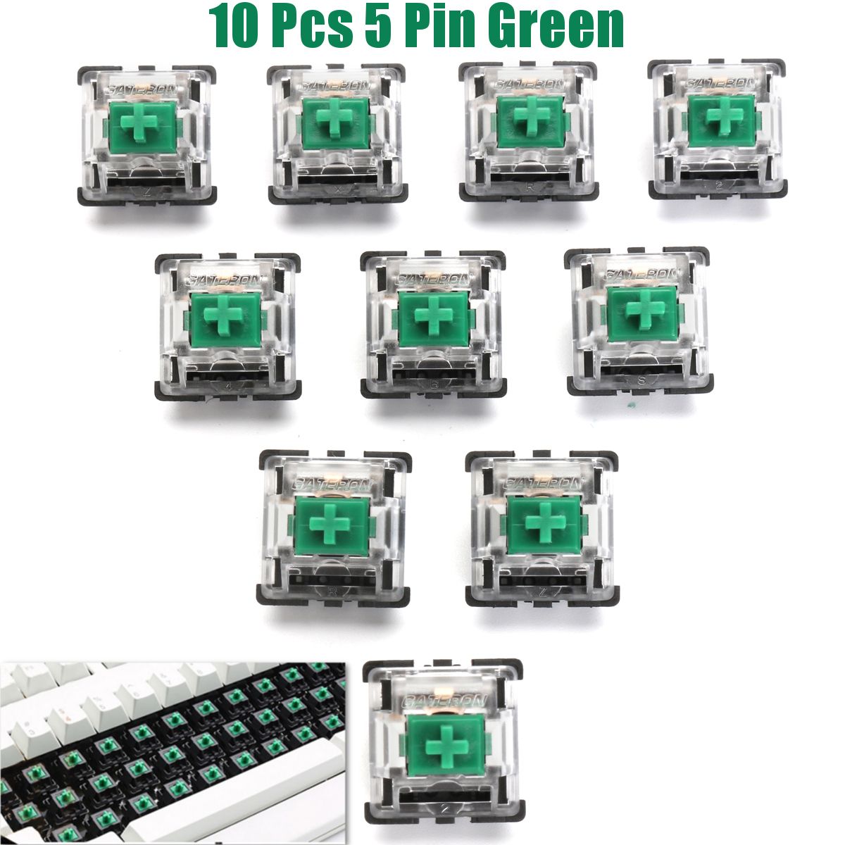 10-Pcs-5-Pin-Green-Switch-Gateron-Switch-for-Mechanical-Keyboard-Switch-1164616