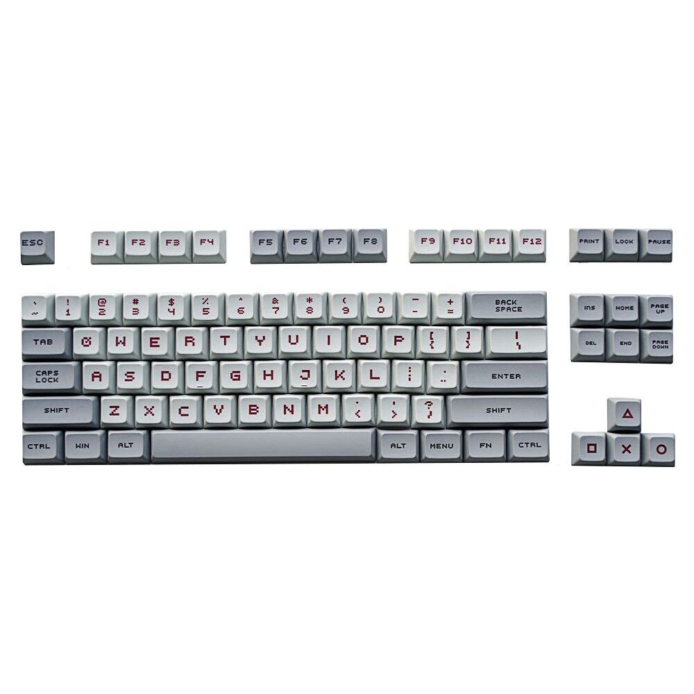 104-Keys-GreyWhite-Keycap-Set-XDA-Profile-PBT-DYE-Sub-225U-2U-175U-Keycaps-Compatible-with-GH60-GK61-1666449