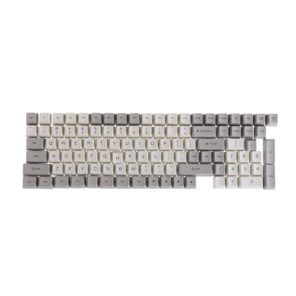 116-Keys-GreyWhite-Keycap-Set-OEM-Profile-PBT-Dye-Sublimation-Keycaps-for-Mechanical-Keyboard-1737525
