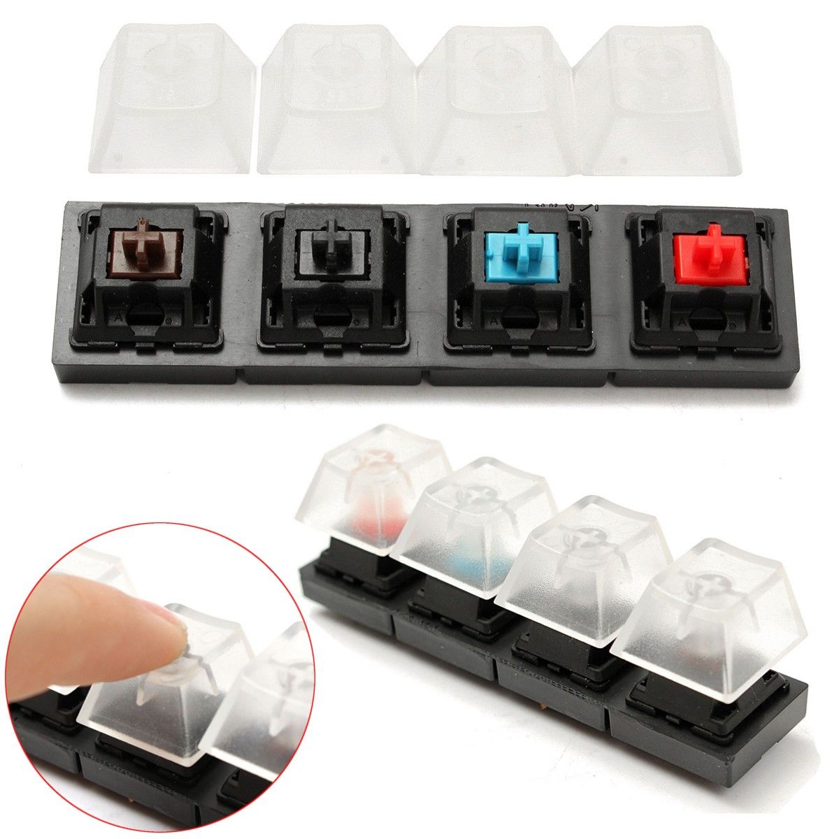 4-Clear-caps-and-4-Cherry-MX-Switch-Keycap-Sampler-Tester-Kit-1078423