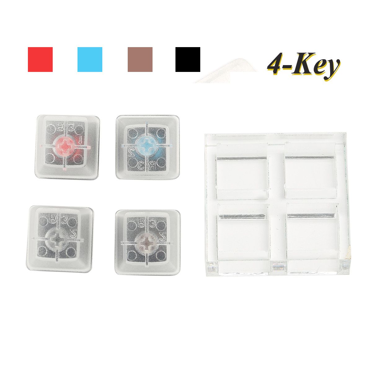 4-Mechanical-Keyboards-Switch-Tester-Kit-Keycaps-Switches-Sampler-For-Cherry-MX-1127151