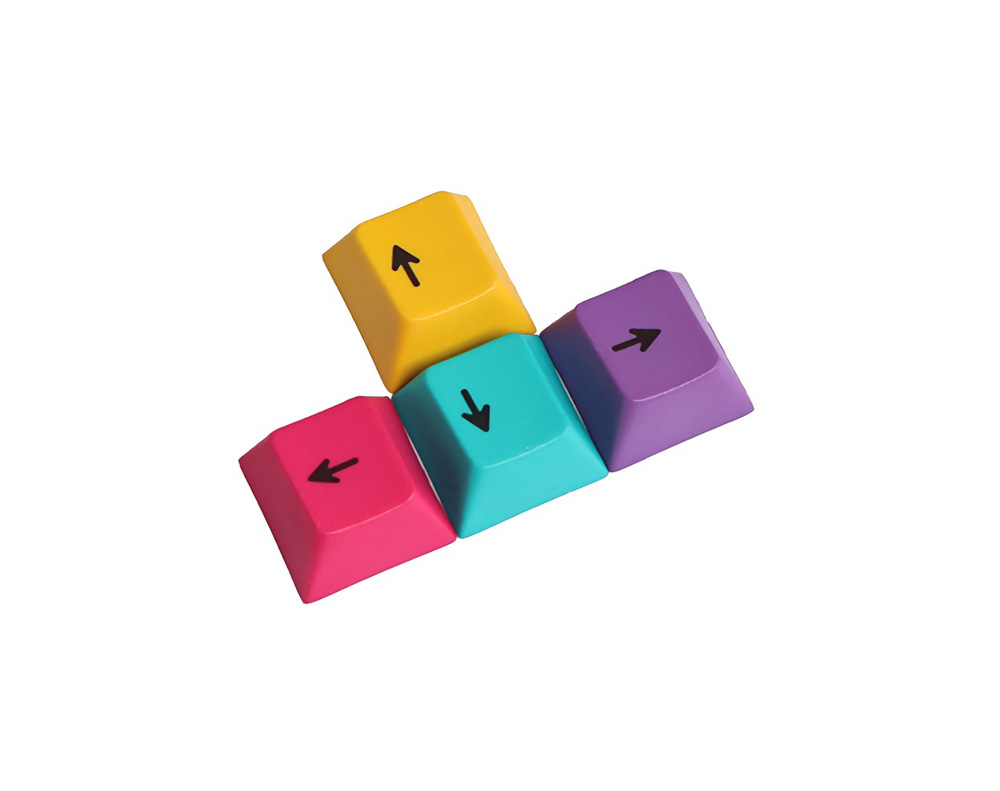 4Pcs-a-Set-CMYK-Color-OEM-Profile-PBT-Dyesub-Keycaps-WASD-Arrow-Key-Direction-Keycap-Set-1411802