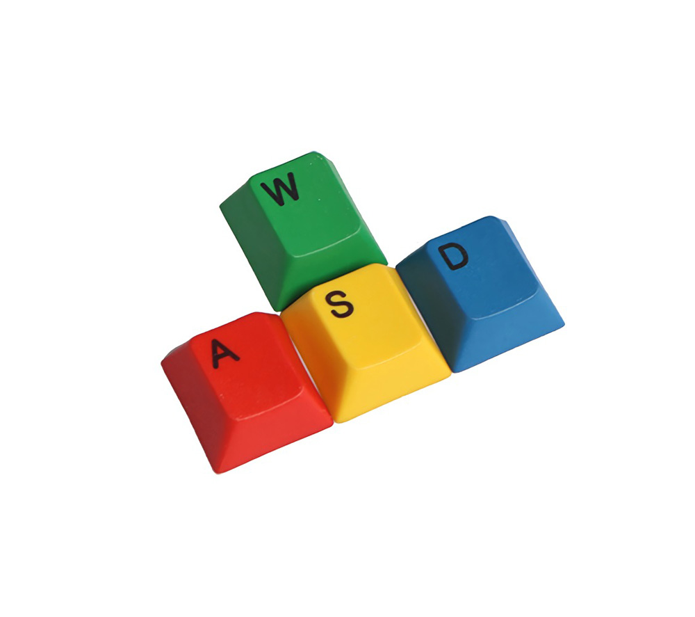 4Pcs-a-Set-OEM-Profile-RGBY-Color-PBT-Dyesub-Keycaps-WASD-Arrow-Key-Keycap-Set-1411759
