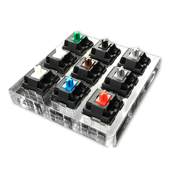 9X-Switches-ACRYLIC-Keyboard-Tester-Kit-Clear-Keycaps-Sampler-For-Cherry-MX-Switch-1103913