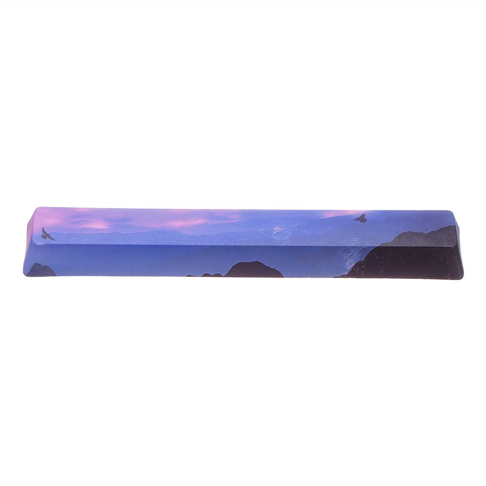 Five-sided-Dyesub-PBT-OEM-Profile-Sunset-peak-Space-Bar-625u-Novelty-Keycap-for-GK61-Black-Case-and--1584139