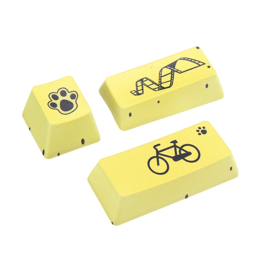 Five-sided-Dyesub-PBT-OEM-Profile-Yellow-Dog-Shark2-Space-Bar-625u-Novelty-Keycap--ESC-Enter-Keycaps-1584183