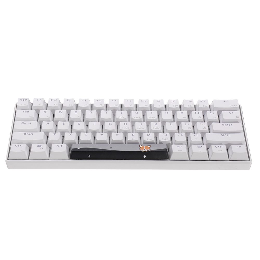 Five-sided-Dyesub-PBT-OEM-Profile-Yellow-Dog-Space-Bar-625u-Novelty-Keycap-for-GK61-Black-Case-and-C-1584036