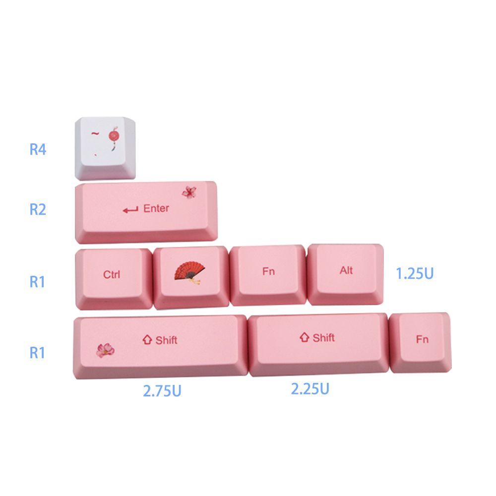 MechZone-73122-Keys-Sakura-Keycaps-PBT-OEM-Profile-Key-Cap-for-MX-Switches-DZ60XD64GH60-RK61ALT61Ann-1692542