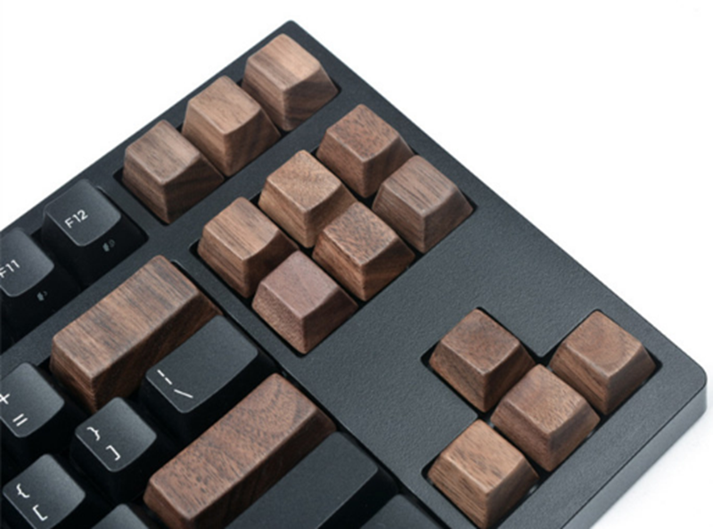 Walnut-OEM-Height-Keycap-Suit-Personality-No-carving-for-Mechanical-keyboard-1550108