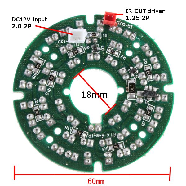 10Pcs-48-LED-IR-Infrared-Illuminator-Bulb-Board-For-CCTV-Security-Camera-1148874