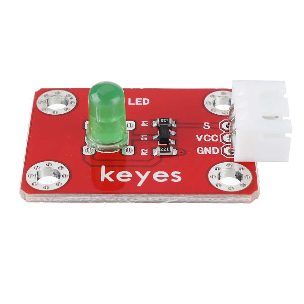 Keyes-Brick-Green-LED-Green-Light-Module-Pad-hole-Anti-reverse-Plug-White-Terminal-Digital-Signal-1731589