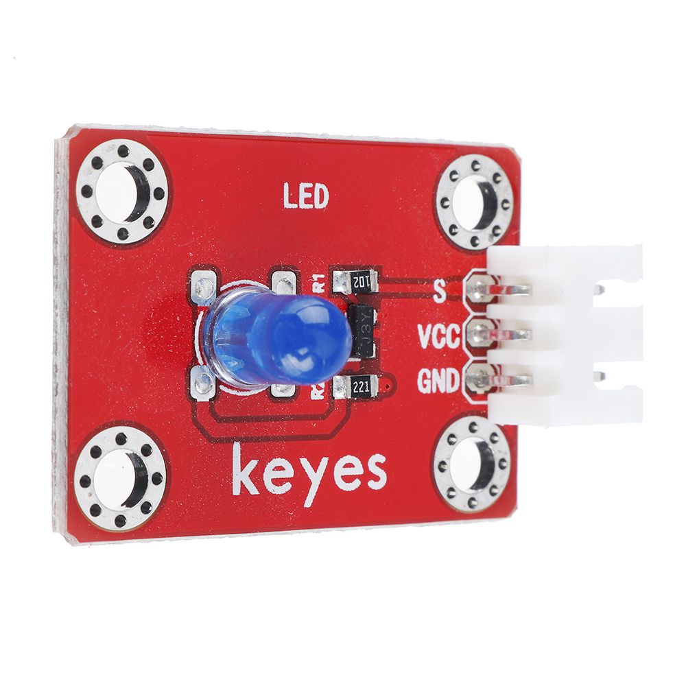 Keyes-Brick-LED-Blue-Light-Module-Pad-hole-Anti-reverse-Plug-White-Terminal-Digital-Signal-1731596