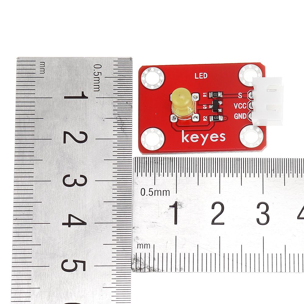 Keyes-Brick-LED-Yellow-Light-Module-Pad-hole-Anti-reverse-Plug-White-Terminal-Digital-Signal-1731599