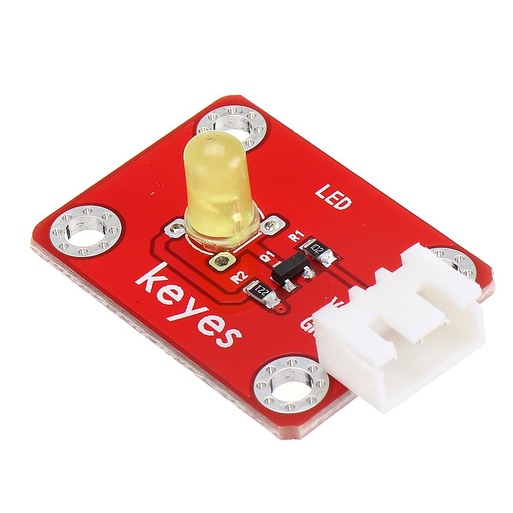 Keyes-Brick-LED-Yellow-Light-Module-Pad-hole-Anti-reverse-Plug-White-Terminal-Digital-Signal-1731599