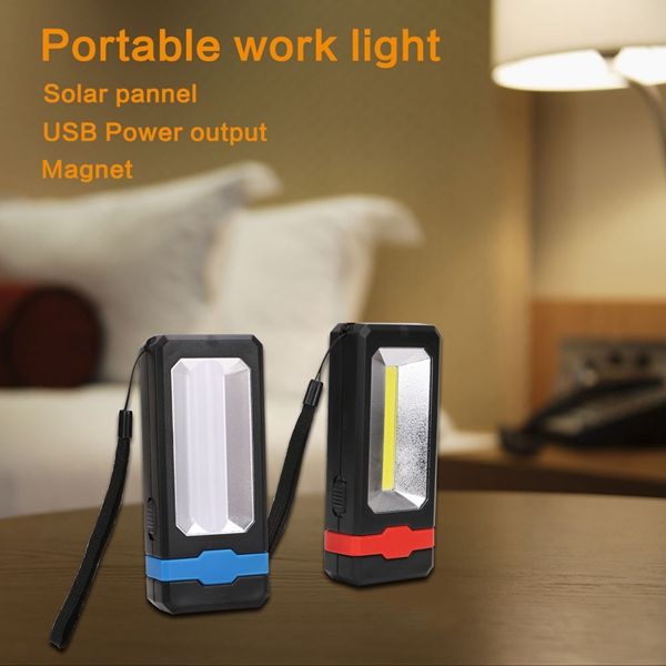 5W-Portable-COB-Solar-Work-Light-USB-Rechargeable-Outdoor-Magnetic-Camping-Lantern-Hanging-Torch-1288021