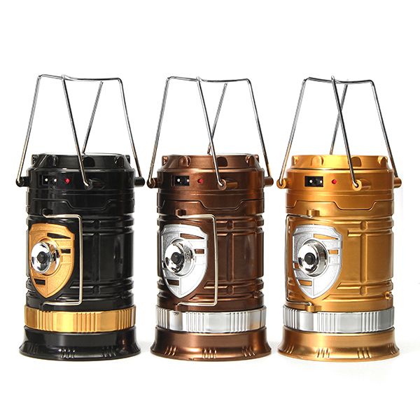 Solar-Powered-Rechargeable-Rotating-Flashlight-Collapsible-Outdoor-LED-Camping-Lantern-AC110-220V-1258924
