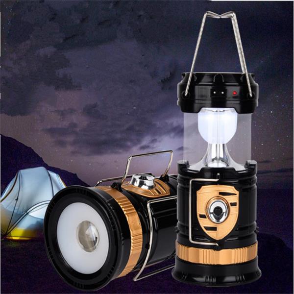 Solar-Powered-Rechargeable-Rotating-Flashlight-Collapsible-Outdoor-LED-Camping-Lantern-AC110-220V-1258924