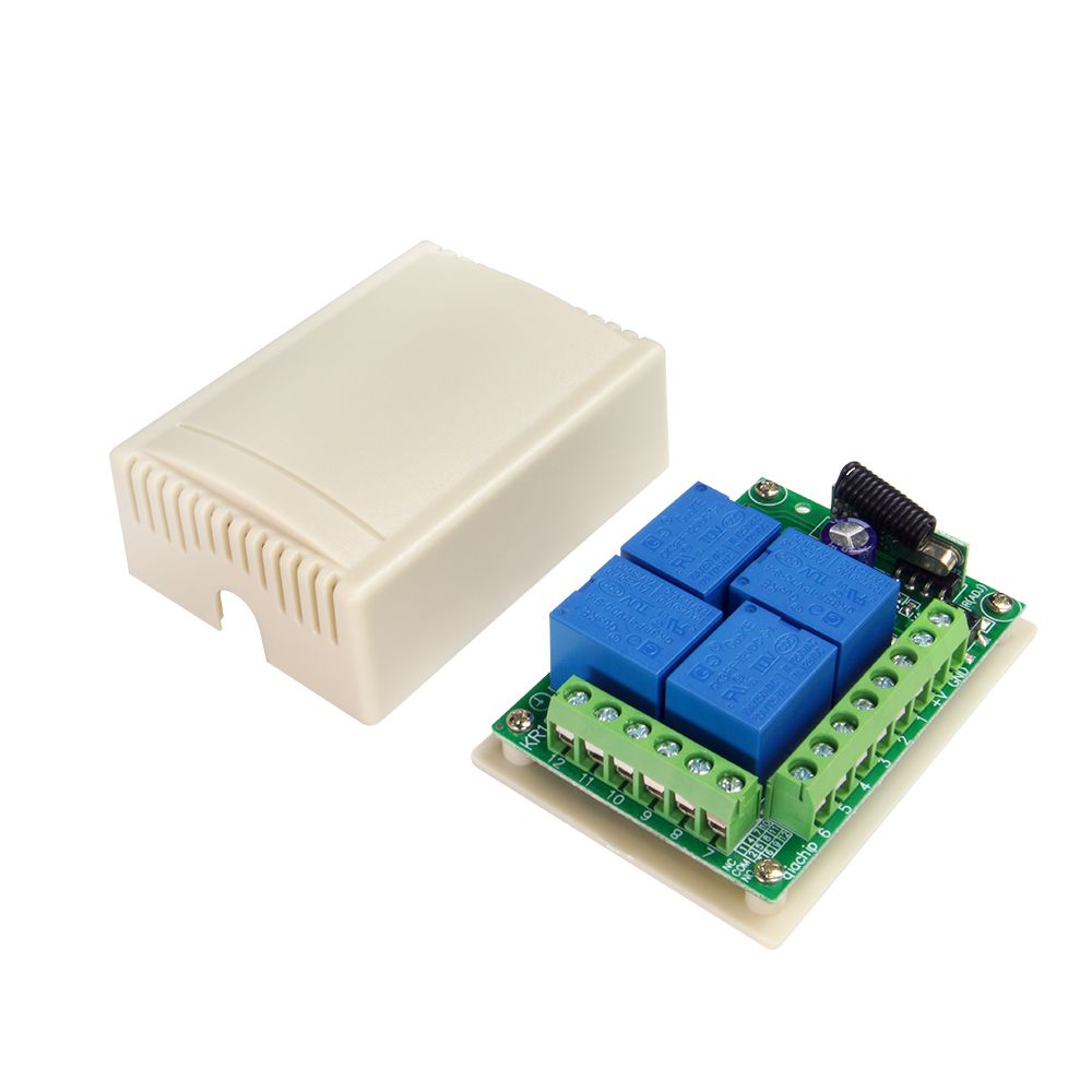 433MHz-Universal-Wireless-Remote-Switch-DC12V-4CH-RF-Relay-Receiver-Module-for-Remote-GarageLEDHome-1704200
