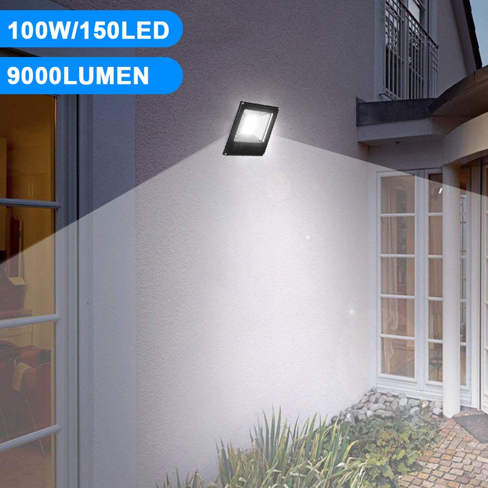 100W-150LED-Flood-Light-Landscape-Spotlight-Garden-Yard-Garage-Outdoor-1635614