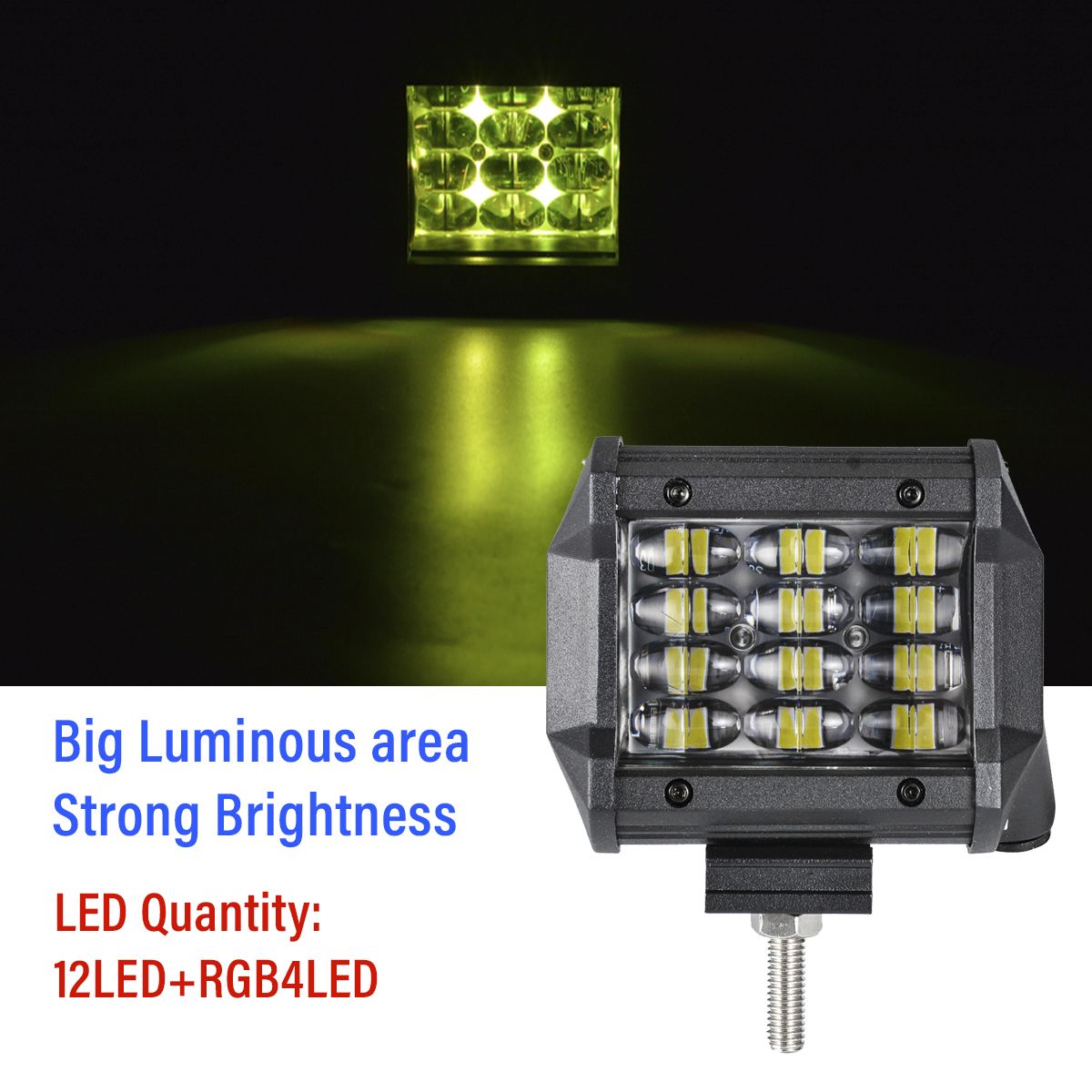 36W-4inch-RGB-LED-Work-Light-Bar-Atmosphere-Lamp-4WD-SUV-Truck-UTE-Offroad-ATV-1704048