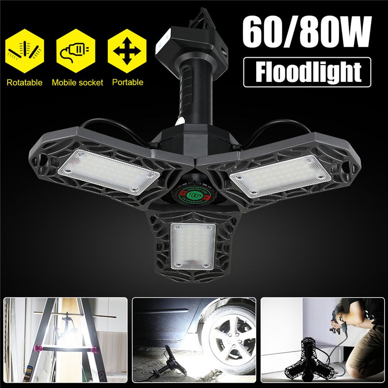 60W-80W-LED-Garage-Shop-Work-Flood-Light-Home-Ceiling-Fixture-Deformable-Lamp-AC85-265V-1585813