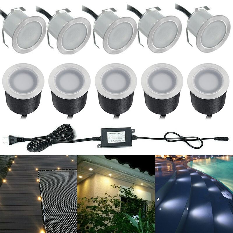 10x-32MMLED-Deck-Stair-Light-Waterproof-Yard-Garden-Pathway-Patio-Landscape-Lamp-with-EU-Plug-1685493