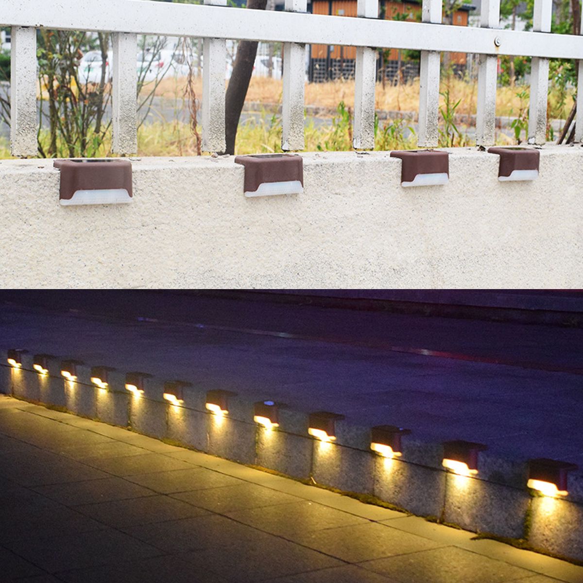 12PCS-Solar-Powered-LED-Stairs-Step-Fence-Lights-Deck-Bed-Outdoor-Path-1689908