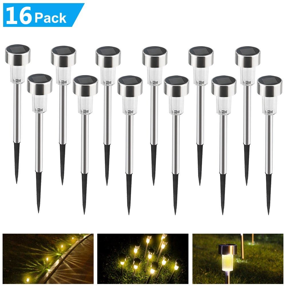 16pcs-Outdoor-Stainless-Steel-LED-Solar-Power-Lawn-Light-Garden-Landscape-Lamp-1514339