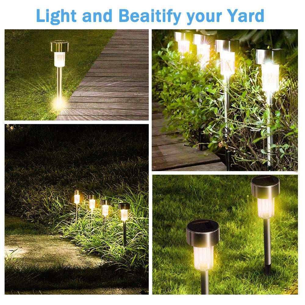 16pcs-Outdoor-Stainless-Steel-LED-Solar-Power-Lawn-Light-Garden-Landscape-Lamp-1514339