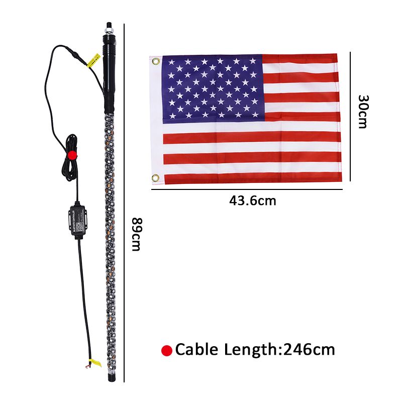 1PC2PCS-3FT-4FT-5FT-6FT-5050-RGB-LED-Whip-Light-Flagpole-Lamp-for-Jeep-ATV-UTV-DC12V-1716072