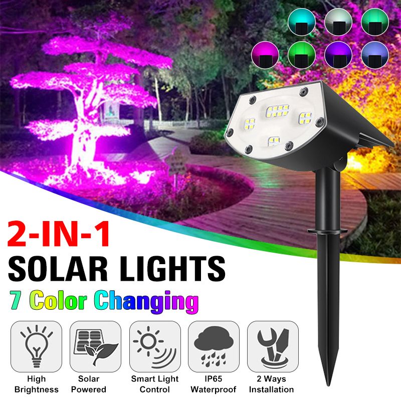 2-IN-1-Outdoor-7-Color-Changing-Solar-Lights-IP65-Waterproof-Lawn-Pathway-Landscape-Lamp-1762951