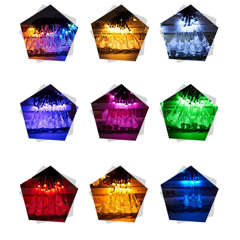 213ft-30LEDs-Outdoor-Solar-String-Lights-Waterproof-Waterdrop-Colorful-Decor-1678246