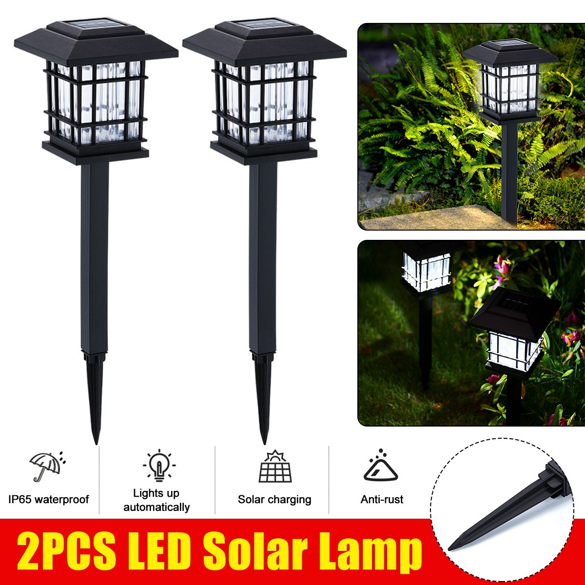 2PCS-Auto-Sensing-LED-Solar-Lamp-Garden-Lamps-For-Outdoor-Patio-Lawn-1755204