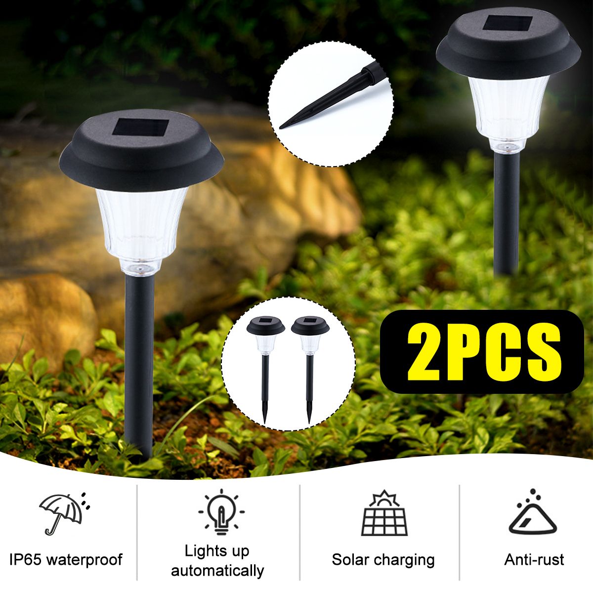 2PCS-Auto-Sensing-LED-Solar-Lamp-Garden-Lamps-For-Outdoor-Patio-Lawn-IP65-1763075