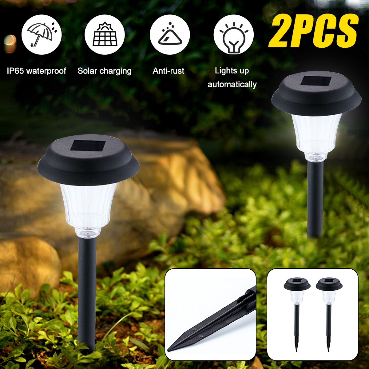 2PCS-Auto-Sensing-LED-Solar-Lamp-Garden-Lamps-For-Outdoor-Patio-Lawn-IP65-1763075