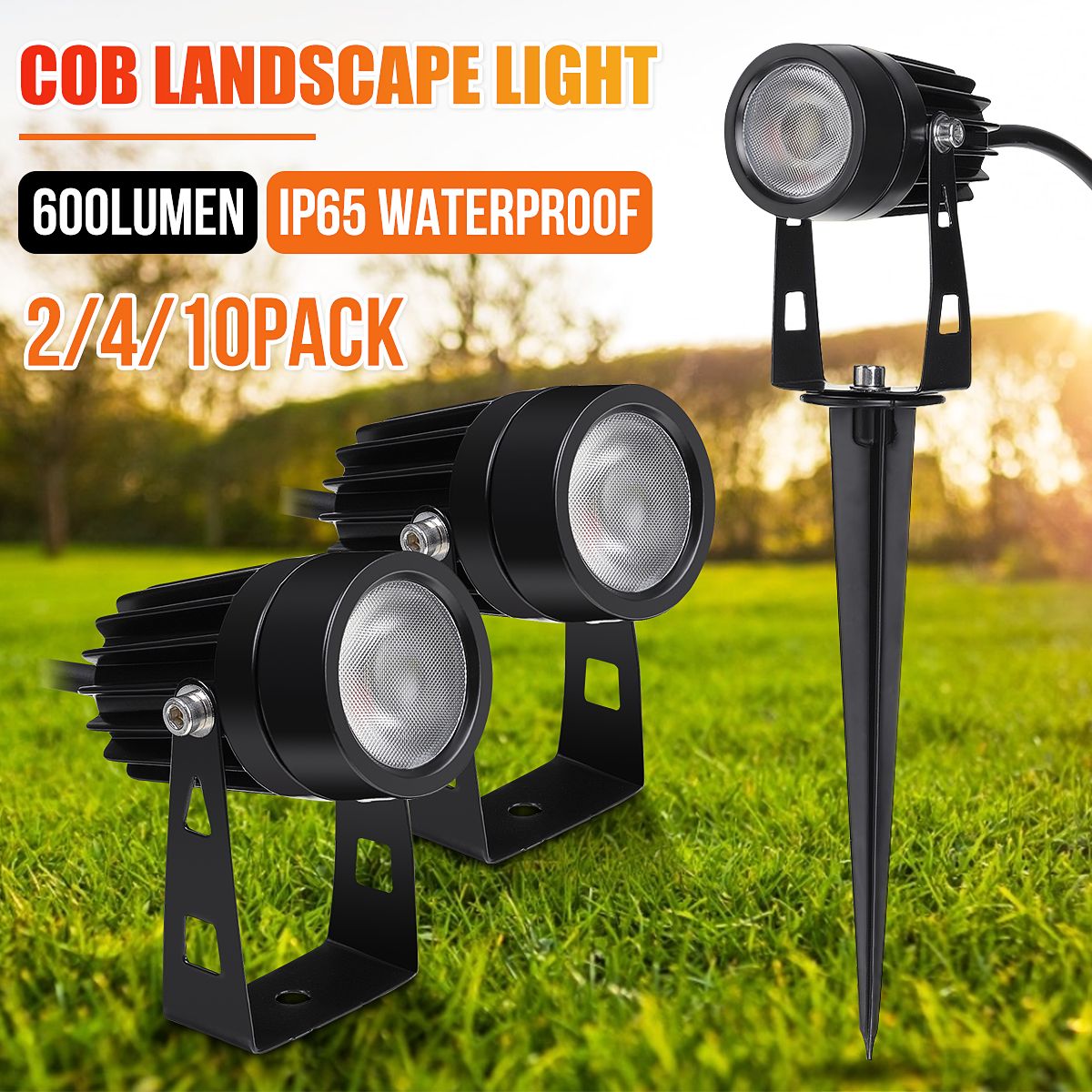 2PCS4PCS10PCS-12V-5W-COB-LED-Lawn-Lamp-Pure-White-Outdoor-Waterproof-Garden-Spotlights-Landscape-Yar-1690739
