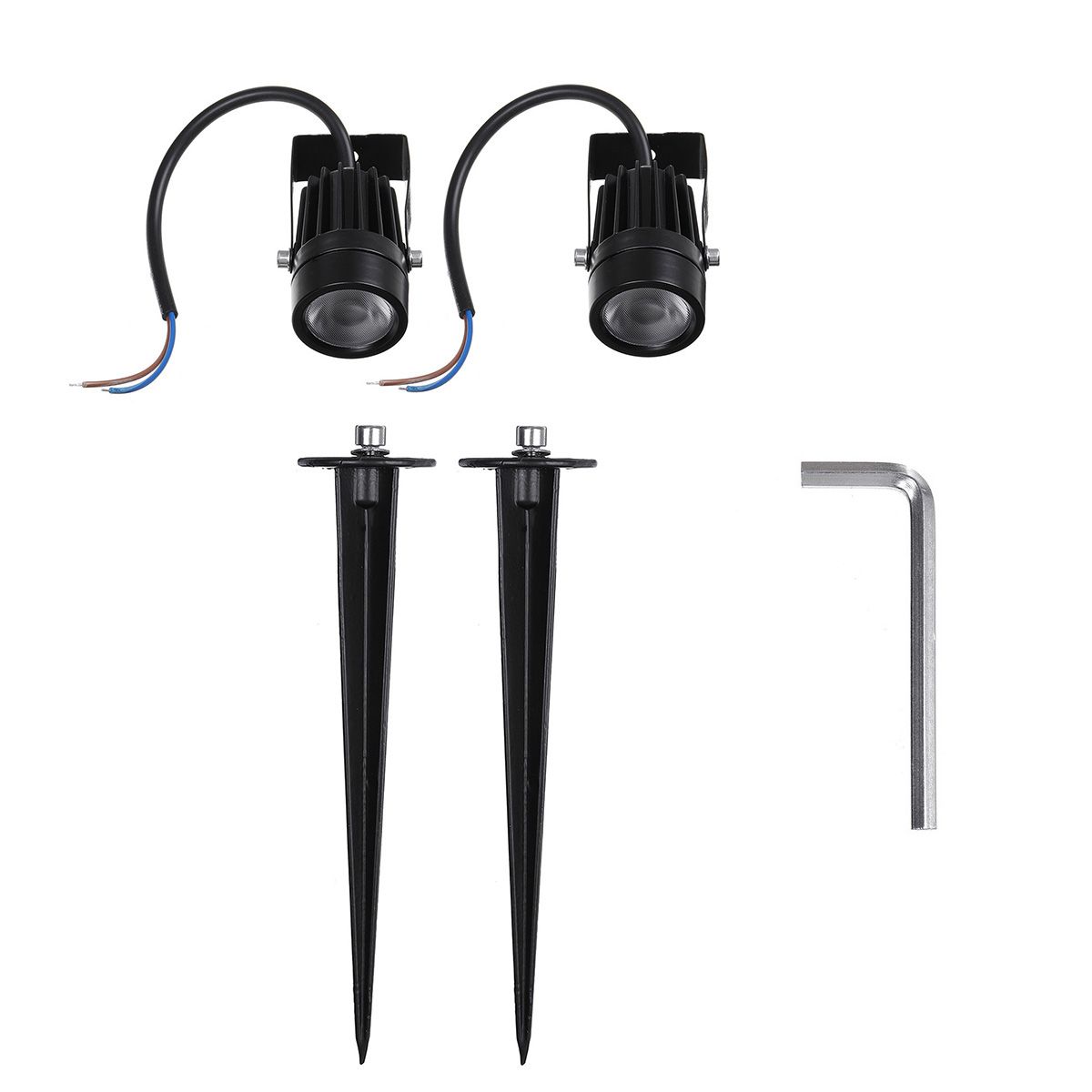 2PCS4PCS10PCS-12V-5W-COB-LED-Lawn-Lamp-Pure-White-Outdoor-Waterproof-Garden-Spotlights-Landscape-Yar-1690739