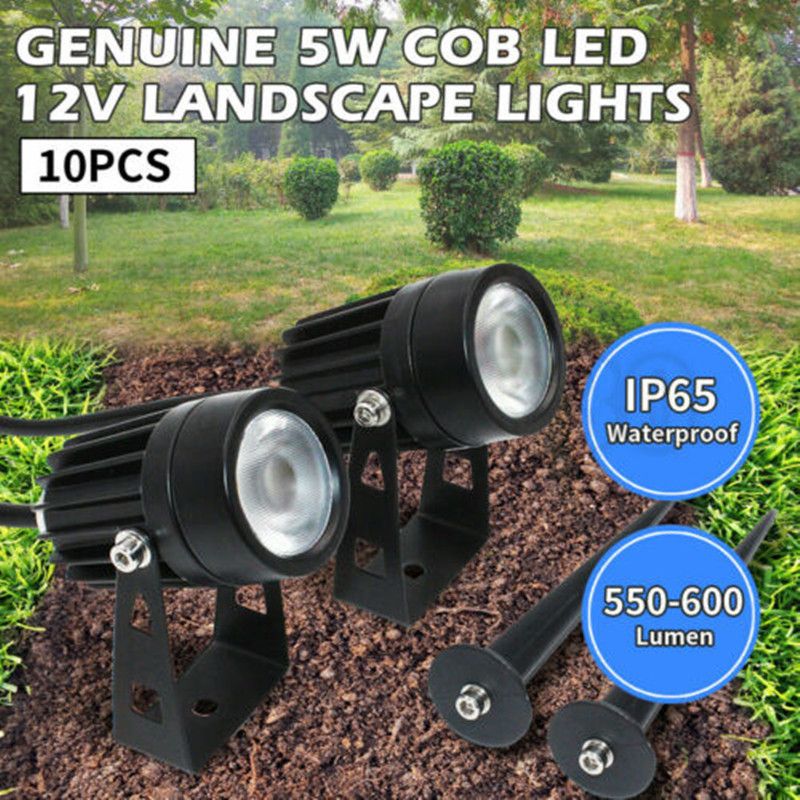 2PCS4PCS10PCS-5W-COB-LED-Lawn-Lamp-Warm-White-Waterproof-Garden-Spotlights-Landscape-Yard-Light-ACDC-1690751