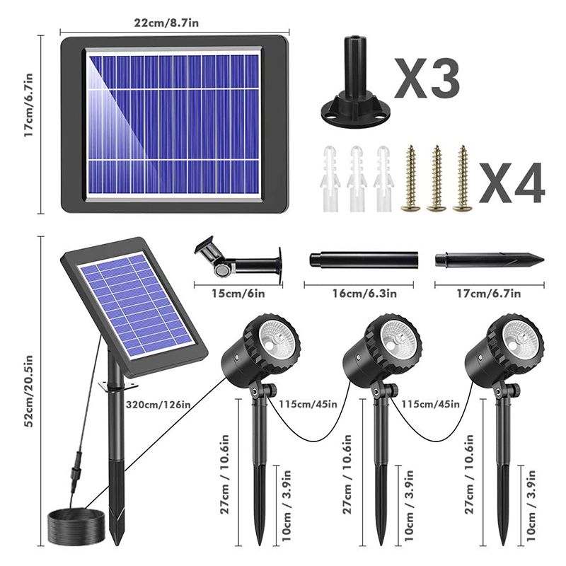 3-in-1-RGB-Solar-Landscape-Spotlight-w-3-Lamps-IP68-Garden-Pond-Lawn-Yard-Lamp-1748567