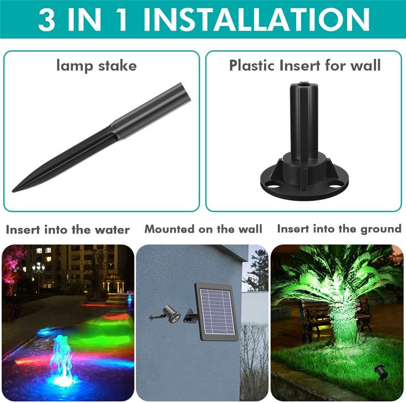 3-in-1-RGB-Solar-Landscape-Spotlight-w-3-Lamps-IP68-Garden-Pond-Lawn-Yard-Lamp-1748567