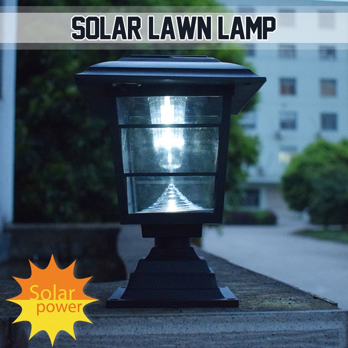 Solar-Post-Cap-Lawn-Lamp-Outdoor-Garden-LED-Waterproof-Decorative-Wall-Light-1675240