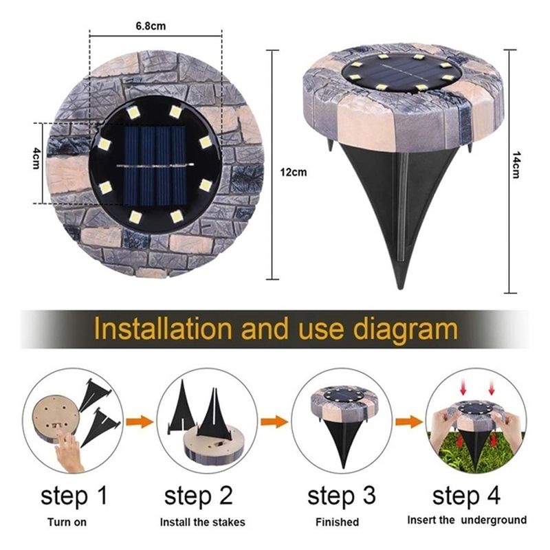 Solar-Powered-81216LED-Lawn-Light-Imitation-Stone-Buried-Lamp-for-Outdoor-Garden-Path-Street-1697746