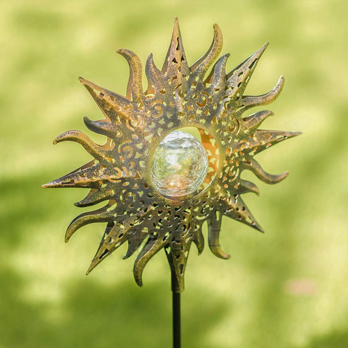 Solar-Powered-LED-Stake-Lawn-Light-Sunflower-Waterproof-Patio-Outdoor-Garden-Path-Lamp-1707064
